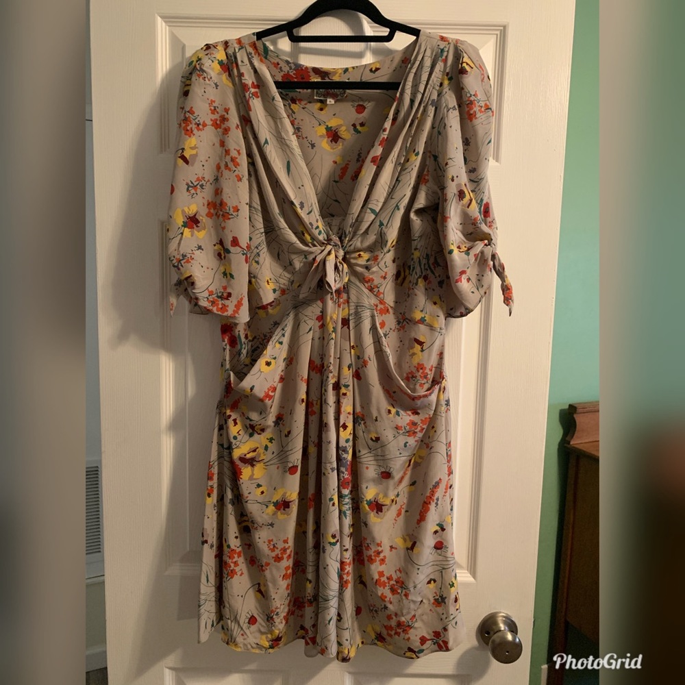Anthropologie yoana baraschi midi dress